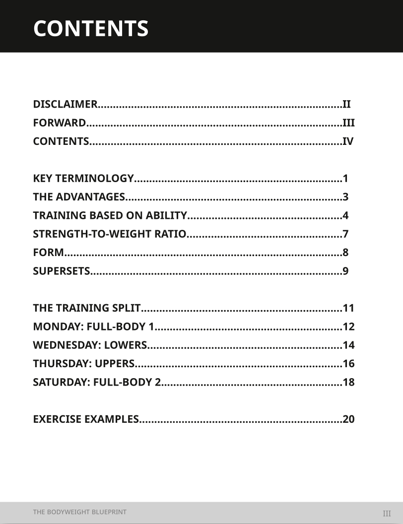 The Bodyweight Blueprint